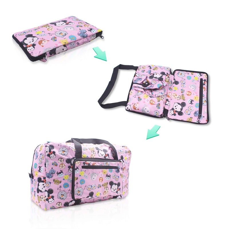 Finex Mickey Minnie Foldable Easy-to-carry Travel Bag for Plane Flight Ride Airplanes with adjustable strap - Random Color - Image 4